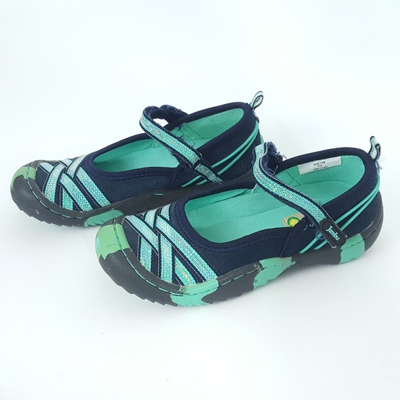 JAMBU Fia Girl/'s Outdoor Mary Jane Shoes Aqua Purple NEW NWT Baby Toddler size 6
